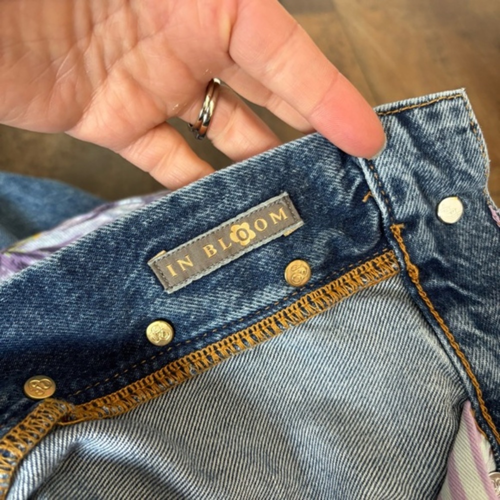 Scotch & Soda‎ The Bay Purple Floral Distressed Organic Cotton Boyfriend Jeans - Picture 12 of 16